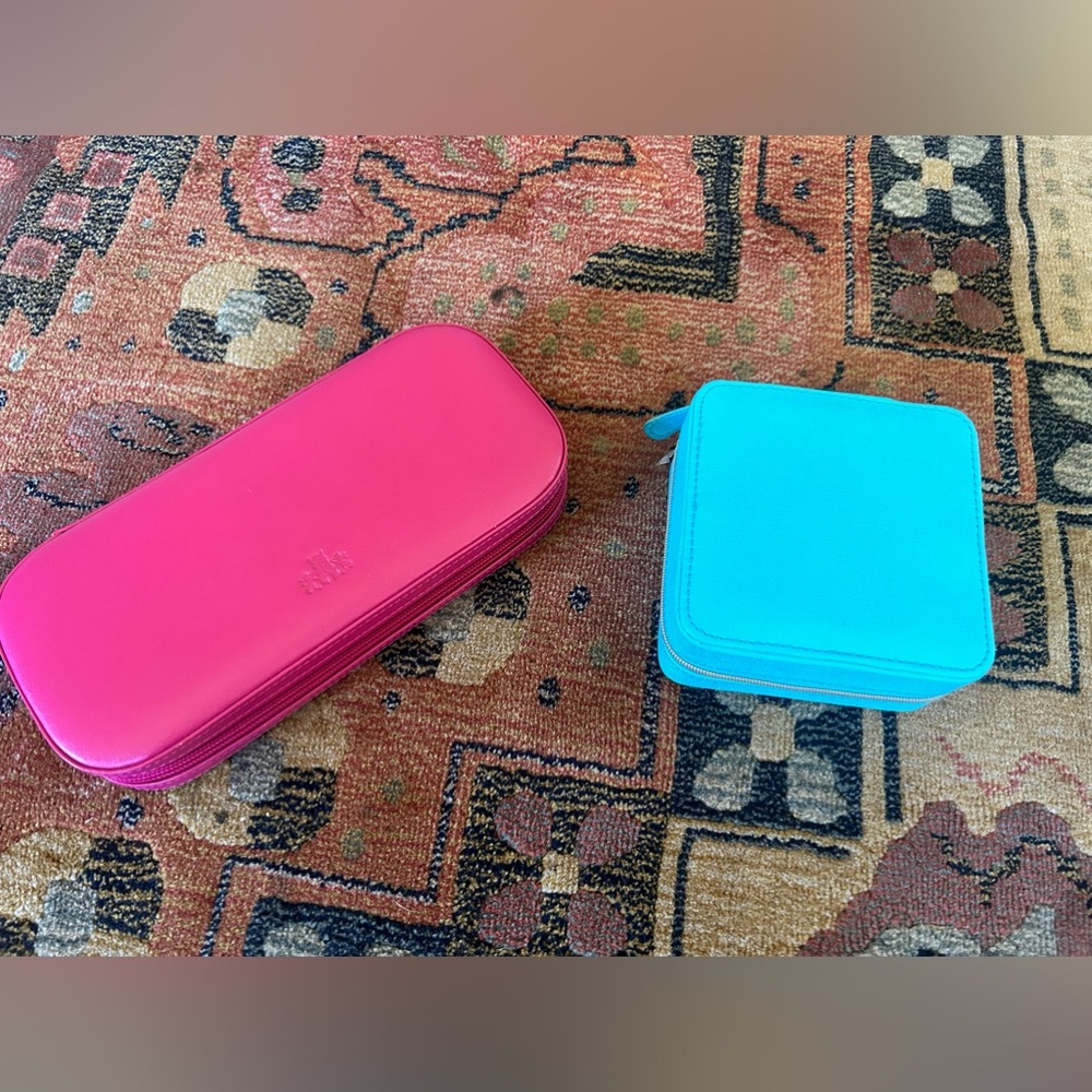 Rowallan Pink Travel Jewelry Box + Bonus Mini Travel Jewelry Box